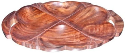 

Onlineshoppee Dry Fruits Tray Wood Fruit & Vegetable Basket(Brown)