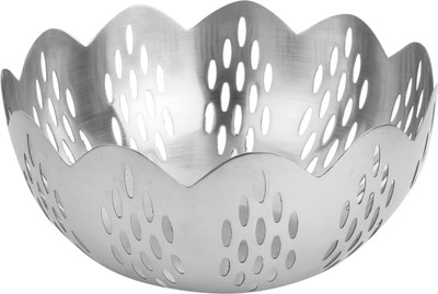 

Homeish Stainless Steel Fruit / Bread Basket with Circular Design - 24 Cms Stainless Steel Fruit & Vegetable Basket(Silver)