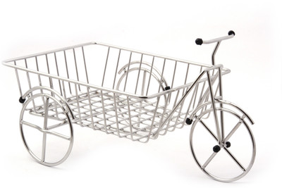 

KCL Fruity Cycle Square Stainless Steel Fruit & Vegetable Basket(Silver)