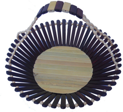 

HANDICRAFT Wood Fruit & Vegetable Basket(Brown)