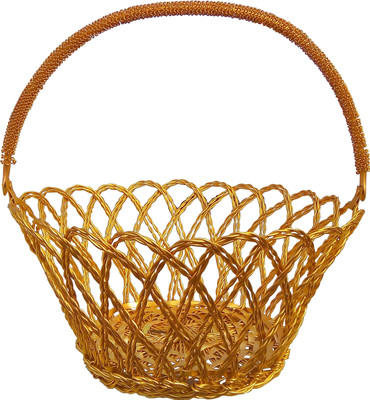

Decor8 Aluminium Fruit & Vegetable Basket(Gold)