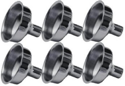 

HPK Stainless Steel Funnel(Silver, Pack of 6)