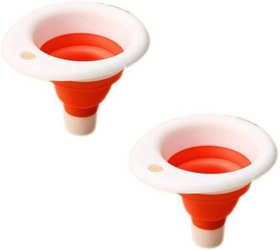 

Trisha Set of 2 Collapsible Mini Silicone Funnel(Multicolor, Pack of 2)