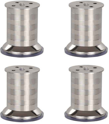 

RENU Size 4 inch METAL SOFA LEG 45MM SOFA FEET STAINLESS STEEL 202 (4 PCS.) Fixed Furniture Caster(Pack of4)