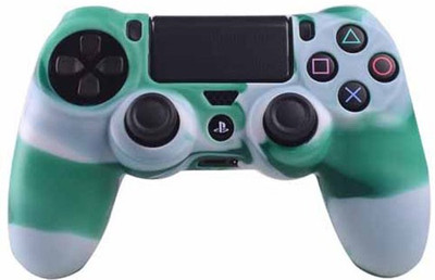 

Hytech Plus Playstation 4 Controller Skin Green White Gamepad(Green, For PS4)
