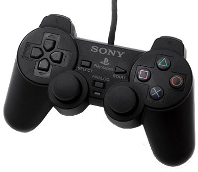 

Sony Dual Shock 2 Controller(Black, For PS2)