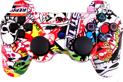 

DXP DUALSHOCK 3 Wireless Controller Gamepad(Sticker Bomb, For PS3)