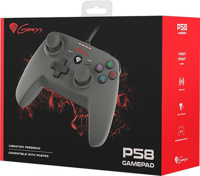 

Natec Genesis P58 Gamepad(Black, For PS3, PC)