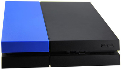 

Hytech Plus Blue Matte Finish Hard Disk Cover Replacement for PS4 Console Gaming Accessory Kit(Blue, For PS4)