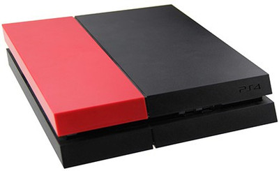 

Hytech Plus Red Matte Finish Hard Disk Cover Replacement for PS4 Console Gaming Accessory Kit(Red, For PS4)