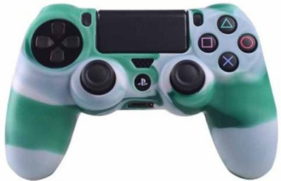 Microware Playstation Controller Sleeve Skin Cover  Gaming Accessory Kit(Green, For PS4)