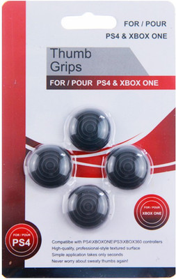 

Hytech Plus High Quality Thumb Grips Gaming Accessory Kit(Black, For PS4, Xbox One)