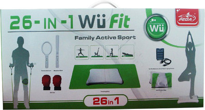 

Pega Wii Fit 26-in-1 (Family Active Sport) Gaming Accessory Kit(White, For Wii)