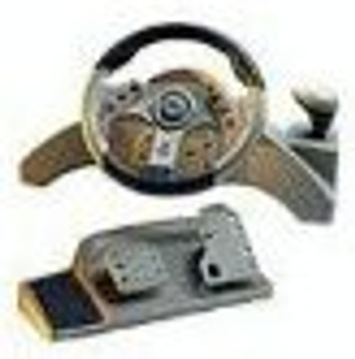 

Mad Catz Sega Dreamcast MC2 Racing Wheel w/Pedals Gaming Accessory Kit(Multicolor, For PS)