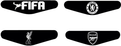 

Al Pacino Chelsea Arsenal & Liverpool Dualshock 4 led light bar sticker set Gaming Accessory Kit(Black, For PS4)