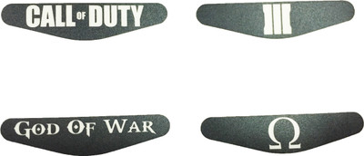 

Al Pacino Call of duty & God of war Dualshock 4 Led light bar decal sticker set Gaming Accessory Kit(Black, For PS4)