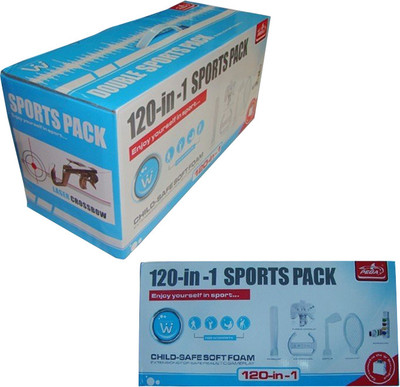 

Pega 120-in-1 Sports Pack Gaming Accessory Kit(White, For Wii)