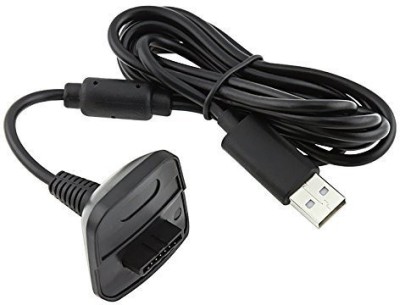 

Saturn Retail 2-in-1 Charging & Connecting Cable for Xbox360 Wireless Gaming Accessory Kit(Black, For Xbox 360)