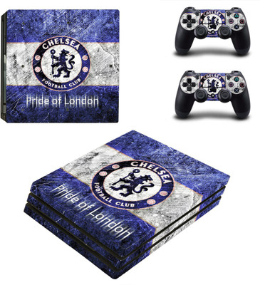 

Hytech Plus Chelsea Special Edition Theme Sticker for PS4 PRO Console & 2 Controllers Gaming Accessory Kit(Multicolor, For PS4)