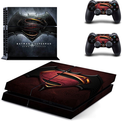 

Al Pacino Superman V/s Batman Theme cover sticker for Playstation 4 & controller Gaming Accessory Kit(Black, Red, For PS4)