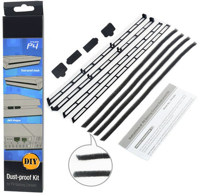 

TCOS Tech PS4 Dust Proof Kit for PlayStation 4 Gaming Accessory Kit(Black, For PS4)