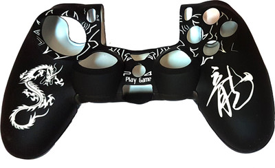 

Hytech Plus Dragon Feather Soft DualShock 4 Silicone Sleeve Gaming Accessory Kit(White, Black, For PS4)