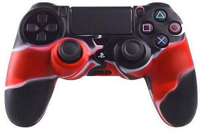 

Hytech Plus Super Grip PS4 Silicone Skin Gaming Accessory Kit(Black, Red, For PS4)