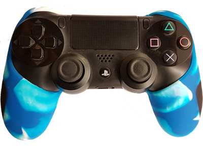 

Hytech Plus PS4 Ultra Armor Edition DualShock 4 Silicone Sleeve Gaming Accessory Kit(Blue, White, For PS4)