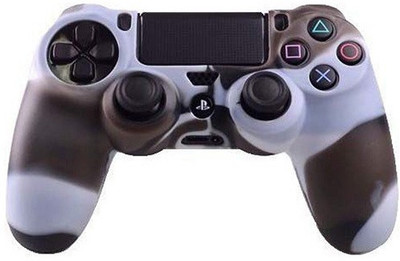 

Hytech Plus Super Grip PS4 Silicone Skin Gaming Accessory Kit(Grey, White, For PS4)