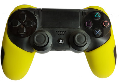 

Hytech Plus PS4 Ultra Armor Edition DualShock 4 Silicone Sleeve Gaming Accessory Kit(Yellow, For PS4)