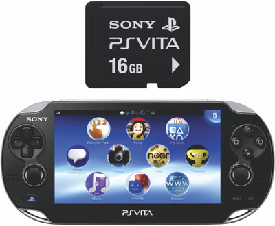 

Sony PS Vita Console 2000 with Memory Card 16 GB with No(Black)