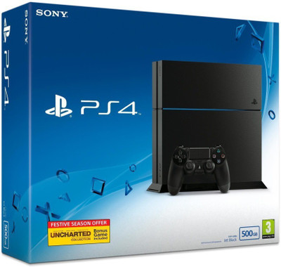 

Sony PlayStation 4 (PS4) 500 GB with Uncharted:The Nathan Drake Collection(Black)