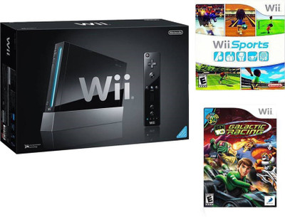 

Nintendo Wii with Ben 10 Galactic Racing, 5-in-1 Game Pack(Black)
