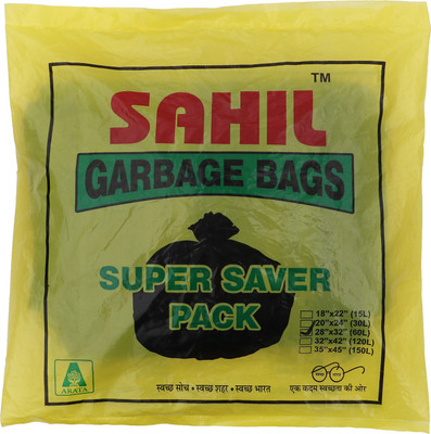 

Sahil Tie-String Large 60 L Garbage Bag