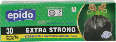 

Epido Drawstring Small 30 L Garbage Bag(Pack of 30)