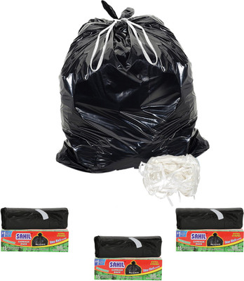 

Sahil Tie String Large 68 L Garbage Bag(Pack of 3)