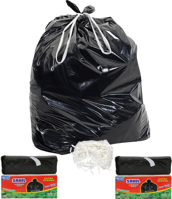 Sahil Tie String Medium 30 L Garbage Bag(Pack of 2)