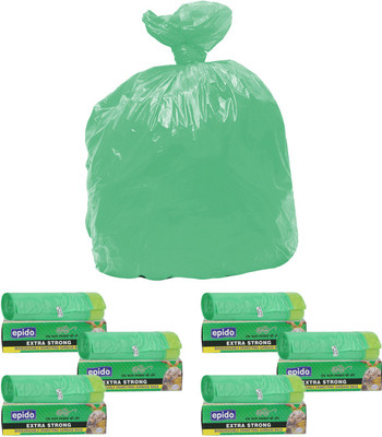 

Epido Drawstring Medium 30 L Garbage Bag(Pack of 6)