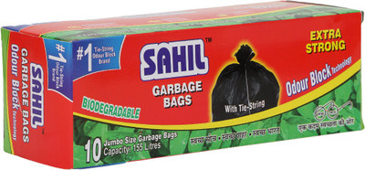 

Sahil Tie String Jumbo 155 L Garbage Bag(Pack of 10)