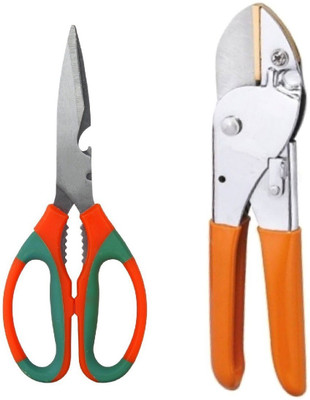 

Truphe Garden Scissor, Pruner Gardening Cut Tools (Set of 2) Garden Tool Kit(2 Tools)
