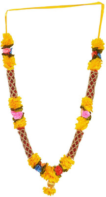 

Real Seed High Quality Yellow Festival Mala - Jai Mala - Photo Mala Garland(Yellow, Red, Gold, Silver, Multicolor)
