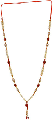 

Real Seed Premium High Quality Pearl and Gems Festival Mala - Photo Mala - Garland(Multicolor)