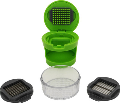 

Home Belle Garlic Chopper with 2 changeable blades Garlic Press(Green)