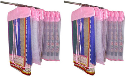 

Addyz Plain Pack Of 24 Net Saree Cover Wardrobe Organize(Pink)