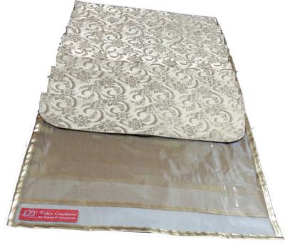 

Ruhi's Creations Designer Saree Cover (Golden Flap)- Golden 7007(Gold)