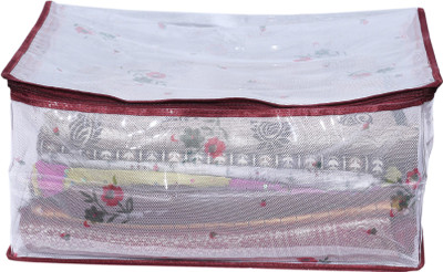 Hanman Designer Floral HMSM20 Maroon Hanman Garment Covers