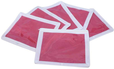 KUBER INDUSTRIES Designer Saree Cover 6 Pcs Combo In Non Wooven Material MKU5023(Pink)