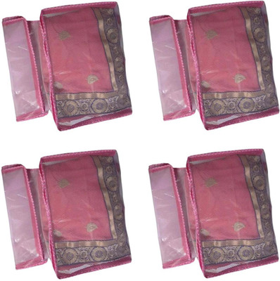 

Fashion Bizz Designer Net Saree Cover 8 Pcs Pink combo SC8(Others)