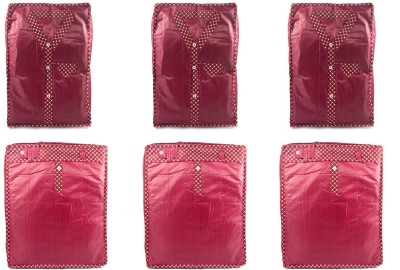 

Annapurna Sales Maroon Pairasute Large Pant or Jeans or Trouser & Shirt or T-Shirt Cover - Set of 6 Pcs. Pouch(Maroon)