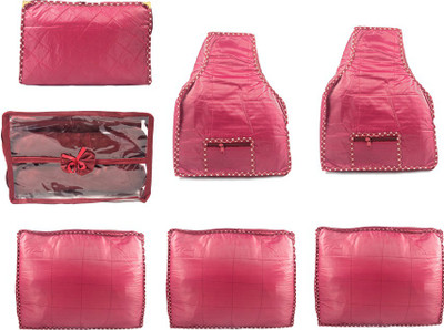 

Annapurna Sales Designer Large Saree/Blouse Covers and Jewellery and Churi/Bangles - Set of 7 Pcs. Maroon00119(Maroon)